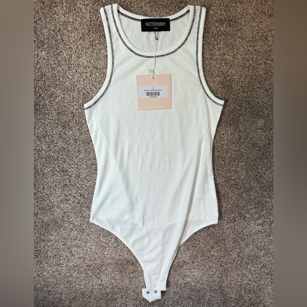 Kittenish white bodysuit NWT